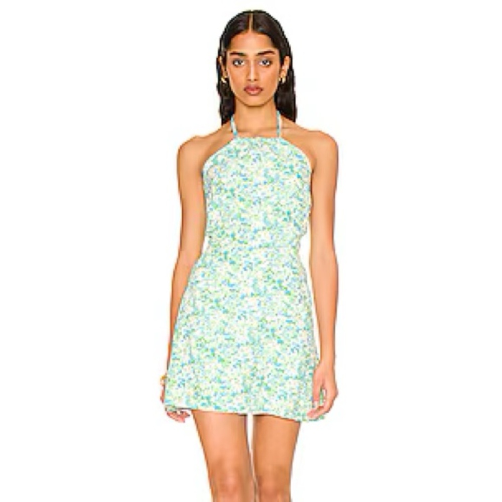 FAITHFUL THE BRAND Gaia Mini Dress in Varenna Floral Print